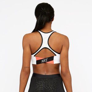 Nike Classic Logo Bra White / Bright Crimson